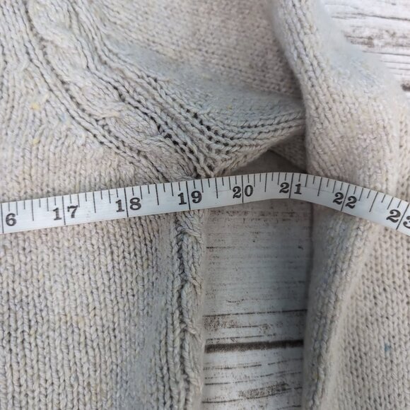 IrelandsEye Wool Blend Cream Off White Cardigan Women Size Small - Picture 6 of 9